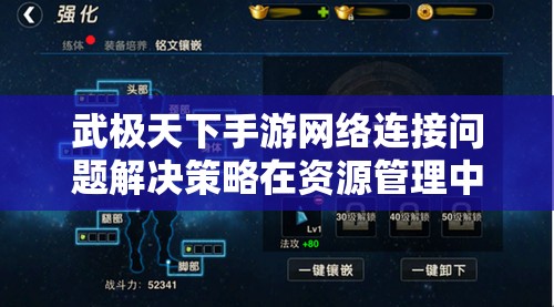 武极天下手游网络连接问题解决策略在资源管理中的核心作用与高效实施