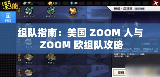 组队指南：美国 ZOOM 人与 ZOOM 欧组队攻略