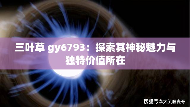 三叶草 gy6793：探索其神秘魅力与独特价值所在