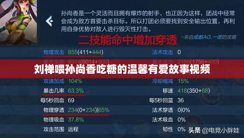 刘禅喂孙尚香吃糖的温馨有爱故事视频