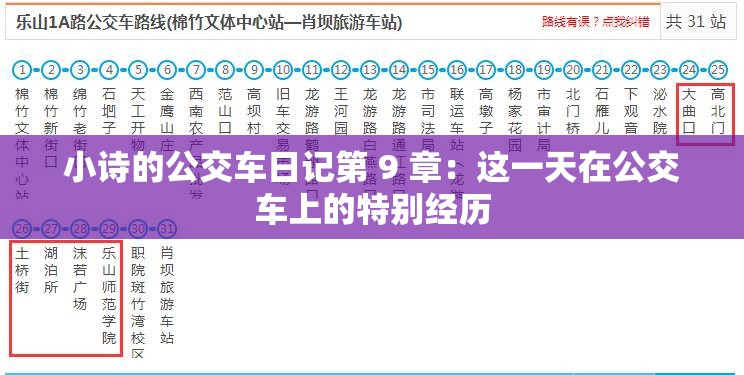 小诗的公交车日记第 9 章：这一天在公交车上的特别经历