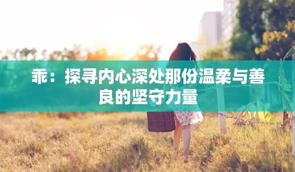 乖：探寻内心深处那份温柔与善良的坚守力量