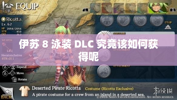 伊苏 8 泳装 DLC 究竟该如何获得呢