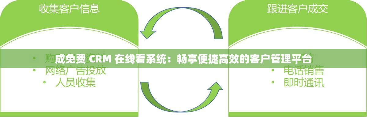 成免费 CRM 在线看系统：畅享便捷高效的客户管理平台