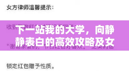 下一站我的大学，向静静表白的高效攻略及女友表白方法在资源管理中的重要性技巧