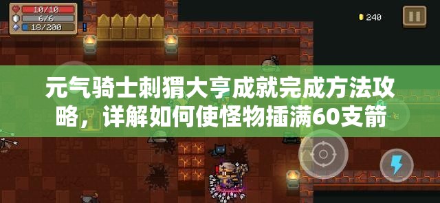 元气骑士刺猬大亨成就完成方法攻略，详解如何使怪物插满60支箭