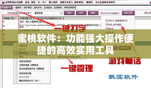 蜜桃软件：功能强大操作便捷的高效实用工具