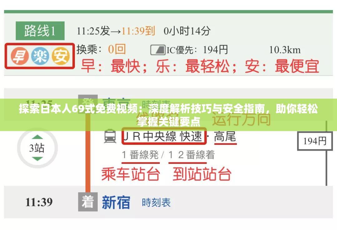 探索日本人69式免费视频：深度解析技巧与安全指南，助你轻松掌握关键要点