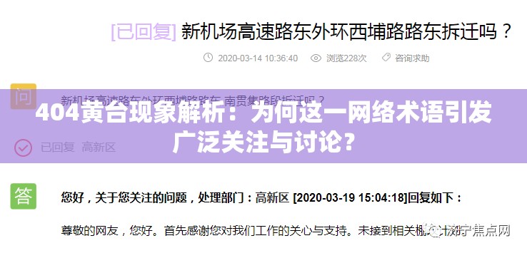 404黄台现象解析：为何这一网络术语引发广泛关注与讨论？