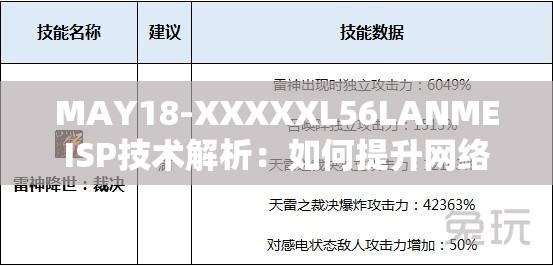 MAY18-XXXXXL56LANMEISP技术解析：如何提升网络性能与稳定性？