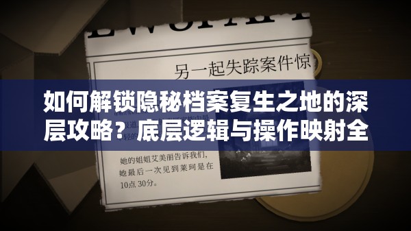 如何解锁隐秘档案复生之地的深层攻略？底层逻辑与操作映射全揭秘！