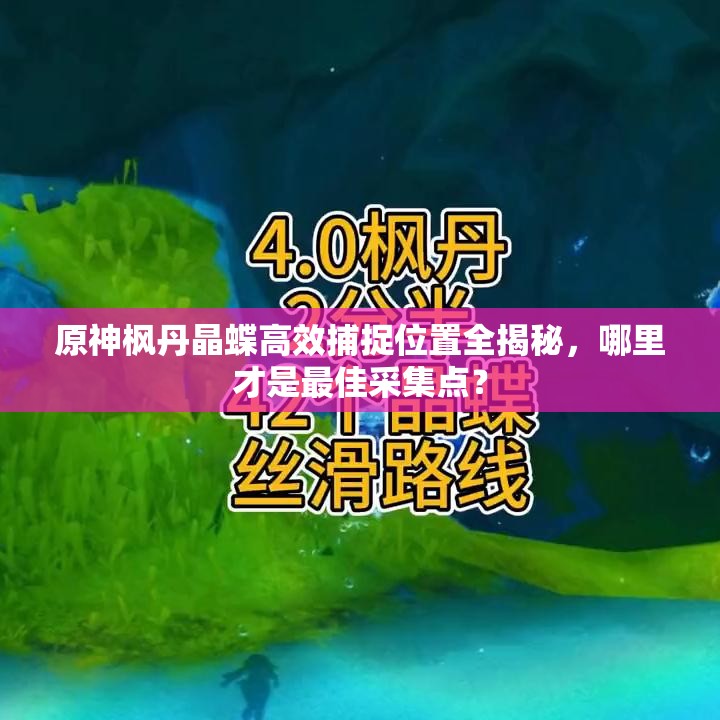 原神枫丹晶蝶高效捕捉位置全揭秘，哪里才是最佳采集点？