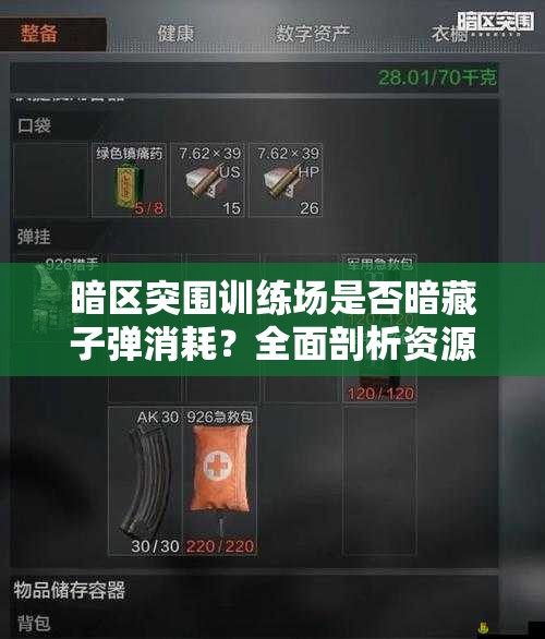 暗区突围训练场是否暗藏子弹消耗？全面剖析资源管理高效策略