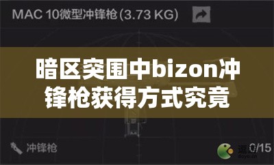 暗区突围中bizon冲锋枪获得方式究竟经历了哪些神秘演变？