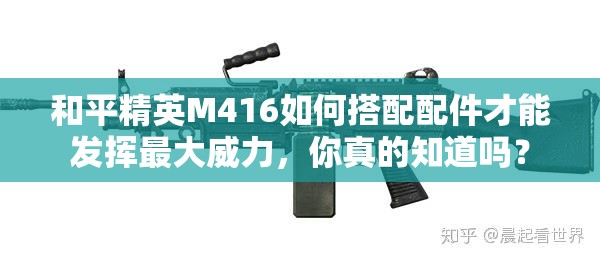 和平精英M416如何搭配配件才能发挥最大威力，你真的知道吗？