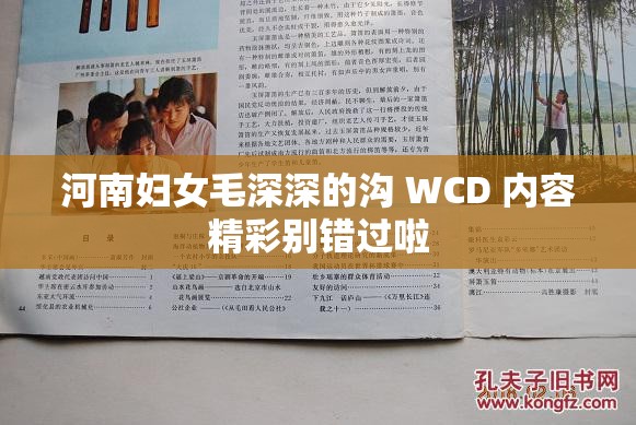 河南妇女毛深深的沟 WCD 内容精彩别错过啦